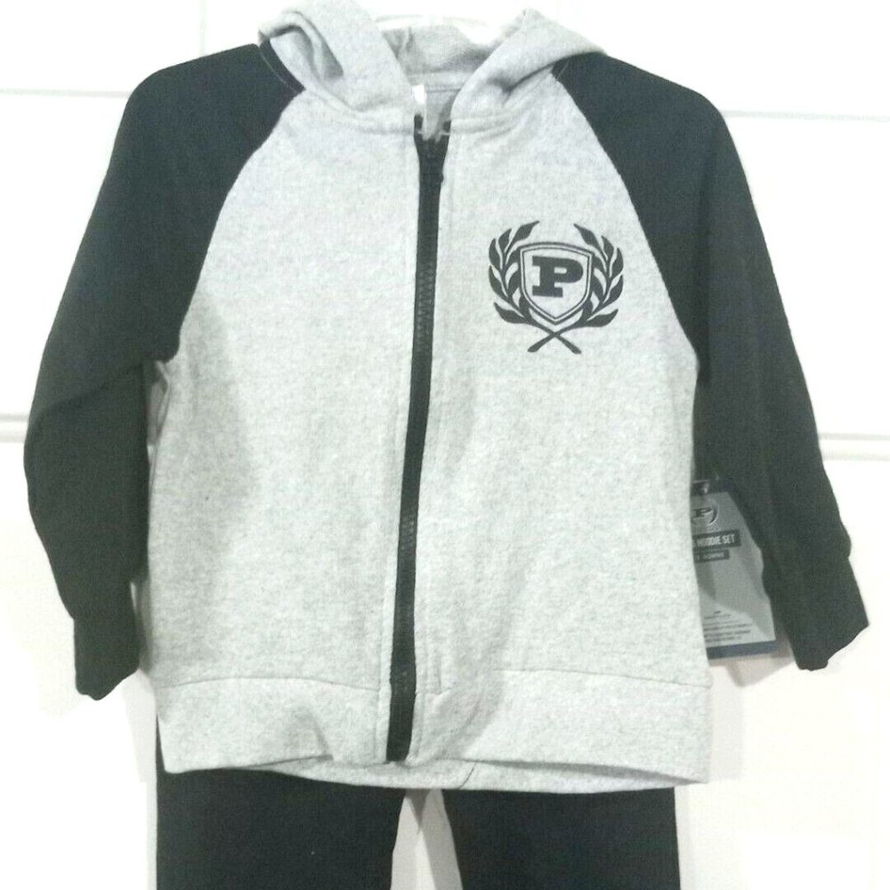 Baby Phat Boys Grey/ Black Zip Hoodie 2pc